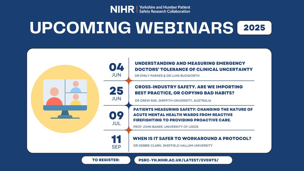 List of upcoming webinars. Details can be found on our website.