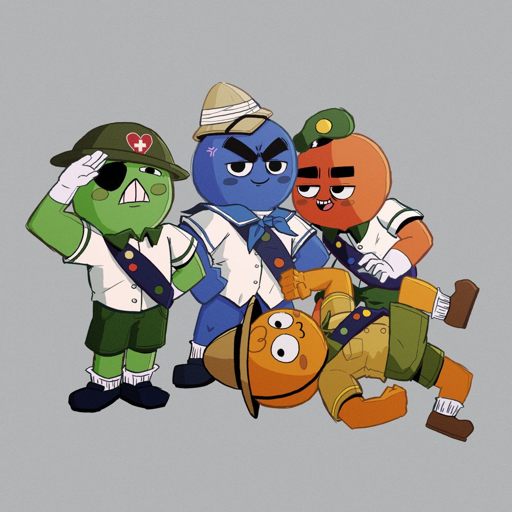 Group photo of characters from the game Peak