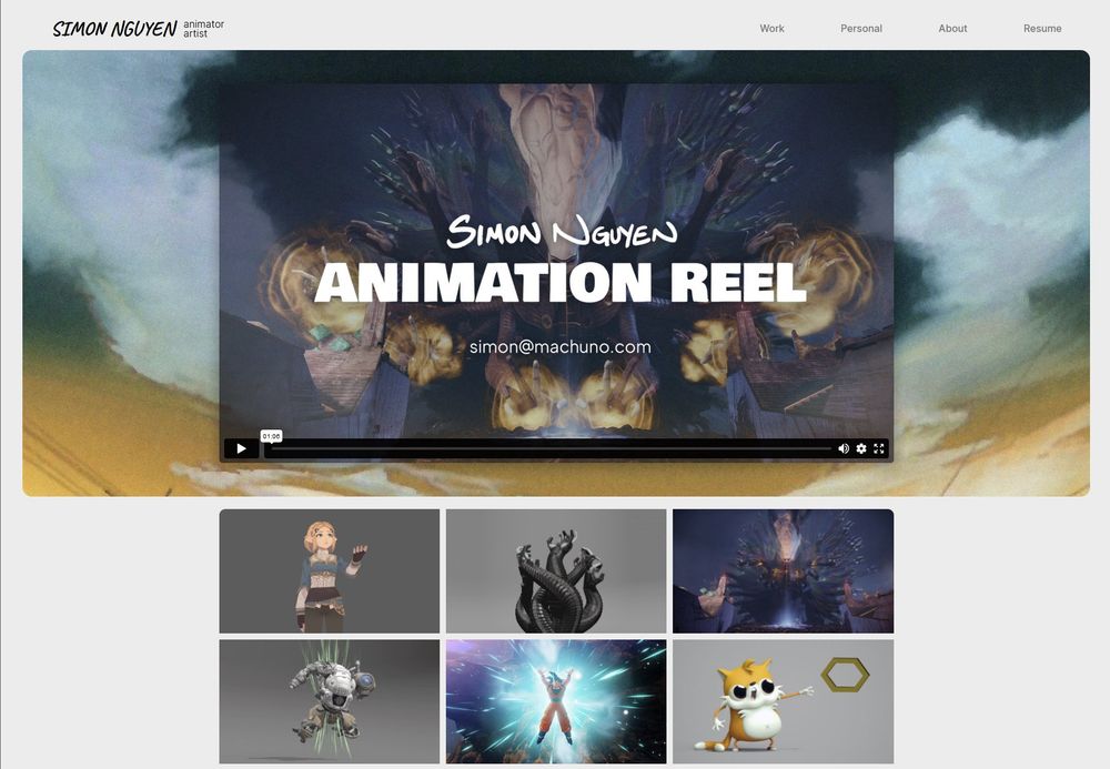Preview picture of my personal website