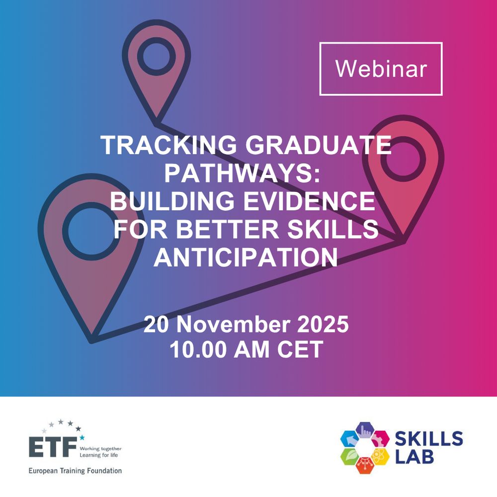The webinar of the European Training Foundation "Tracking graduate pathways: building evidence for better skills anticipation".