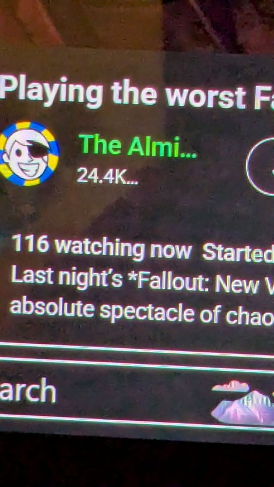 YouTube stream with 116 live viewers