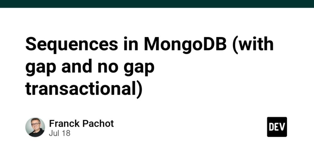 Sequences in MongoDB