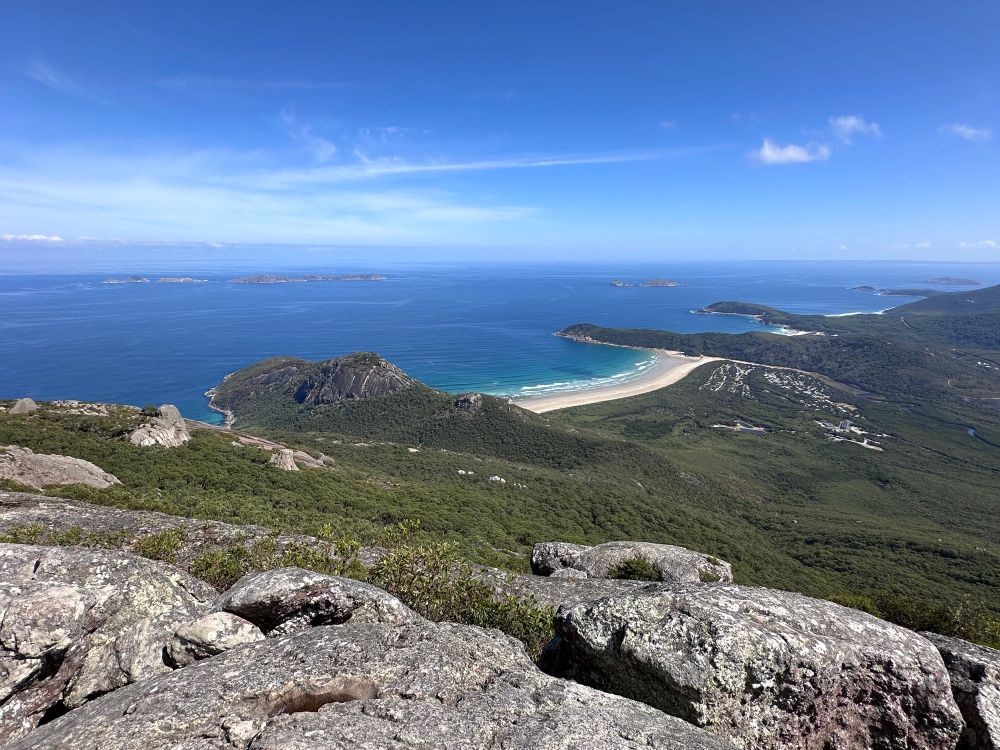 Wilson’s Promontory or Yiruk Wamoon, 3 hours drive from Melbourne, Australia, is National Park with magnificent peaks, beaches, rainforest, and the world’s southernmost mangroves. A hiking and boating paradise, the promontory and surrounding islands are the exposed portions of a Devonian granite batholith. 