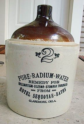Jug of radium water sold in the 1920s