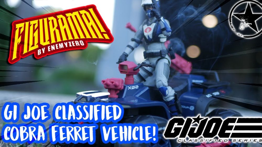 NEW GI JOE CLASSIFIED VEHICLE The Cobra Ferret w/Scout! - FIGURAMA! by [enemyzero studio]