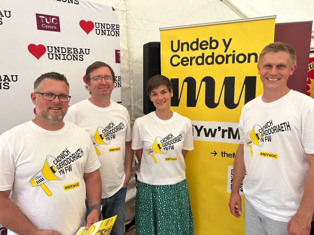 Musicians’ Union members at the National Eisteddfod 2025