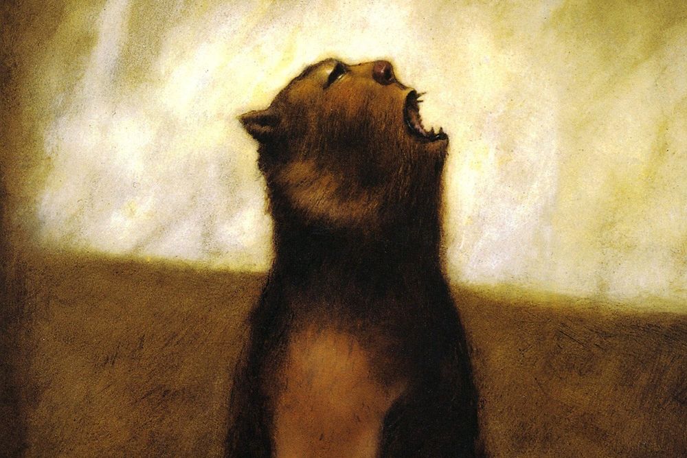Detail from the cover of GRENDEL by John Gardner.