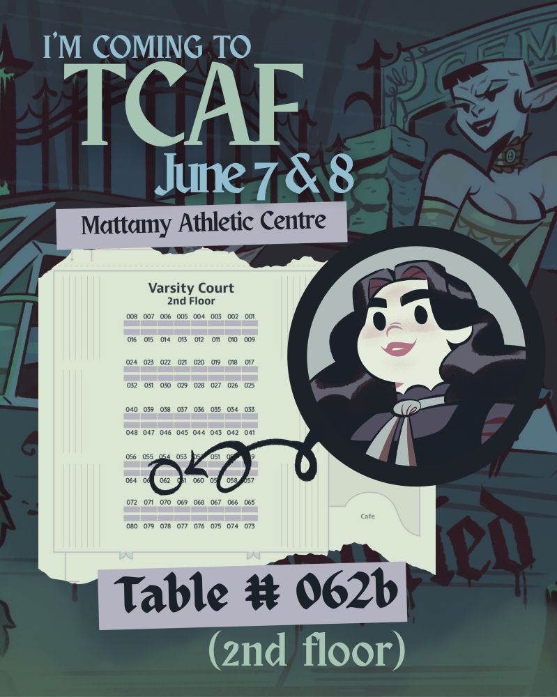 I'm coming to TCAF June 7 & 8, table #062b (2nd floor)