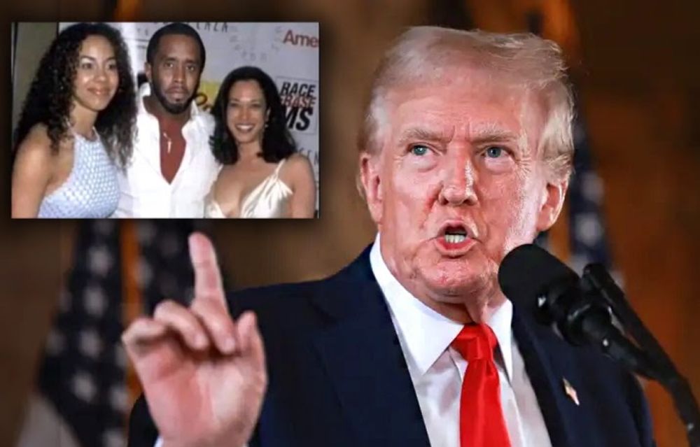 Sick Trump Posts Doctored AI Image Of Kamala Harris With Sean "Diddy" Combs Implying She Was Involved In His “Freak Offs” (FAKE/REAL PHOTO)