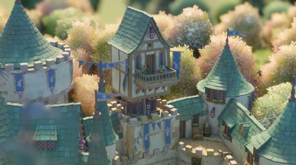 some of the castle towers