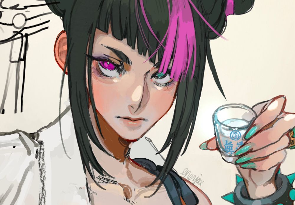 Gotta finally finish this one, Juri soju poster 👀