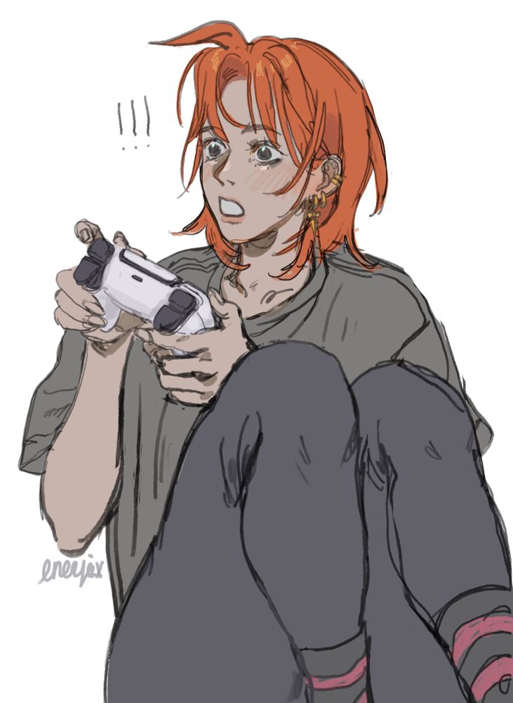 Random game controller pose for fun, 20min sketch 😅🎮