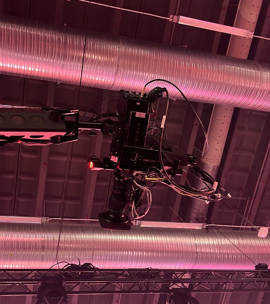 A camera floating above me.