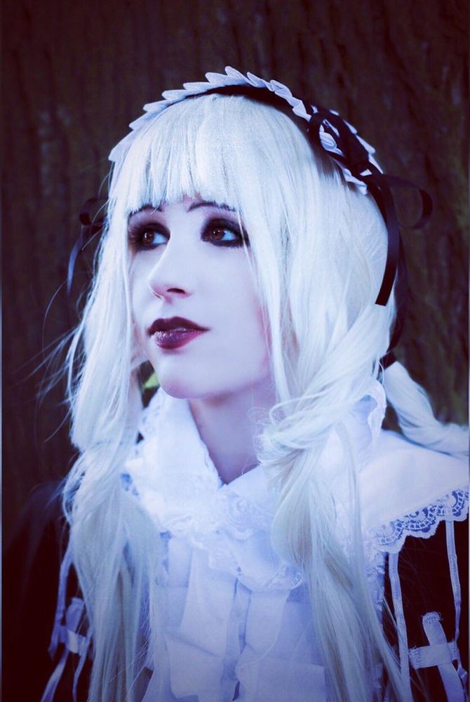 Handmade Margaret Moonlight cosplay, close up picture at night