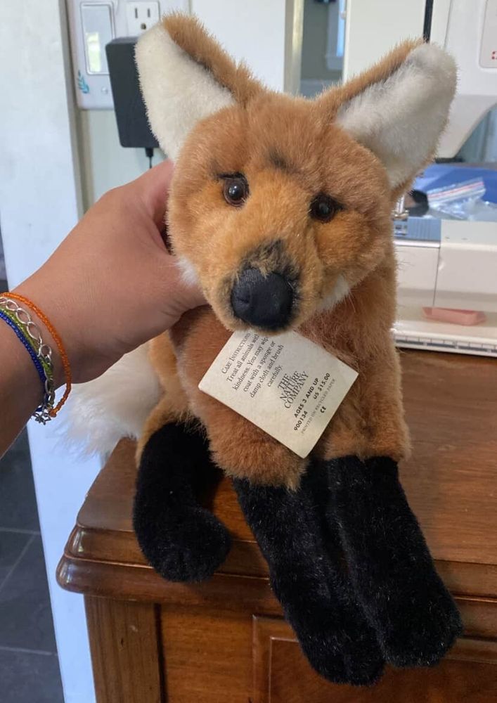 The Nature company plush maned wolf. 
