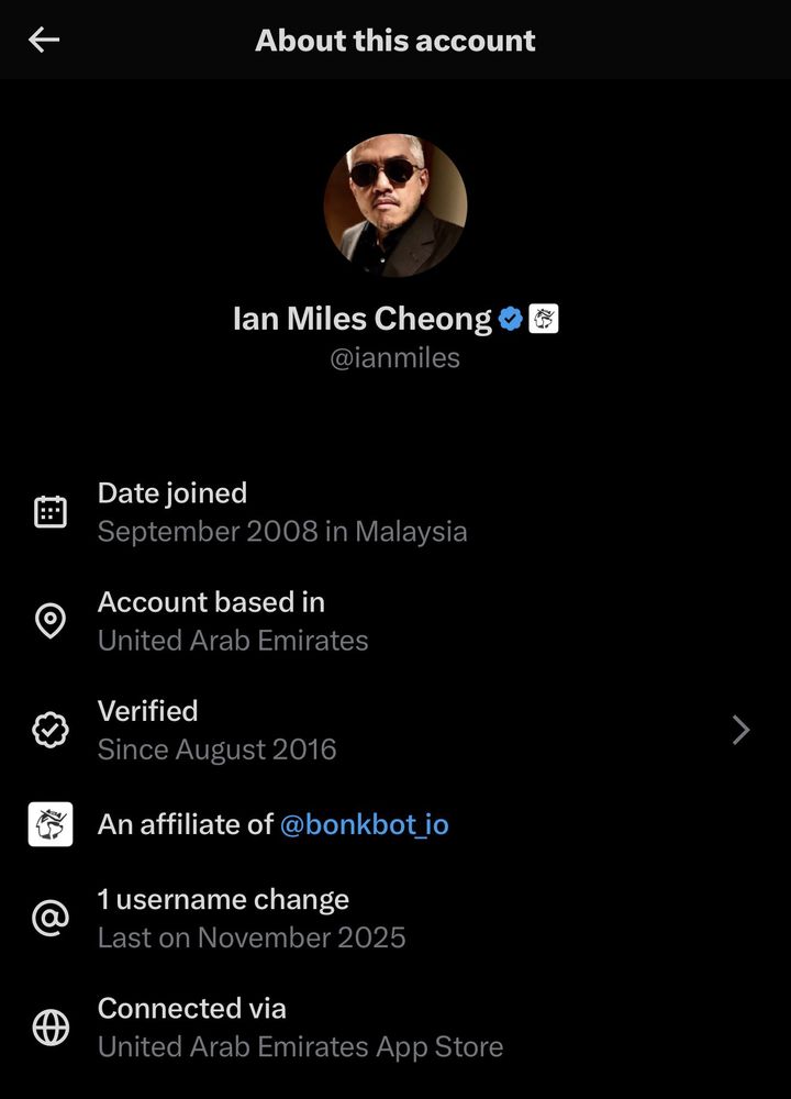 Screenshot: Twitter/X-Account von Ian Miles Cheong @ianmiles.