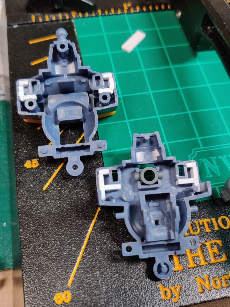 Some modifications were necessary to allow the Ground Type shoulders to marry with the Quell torso.