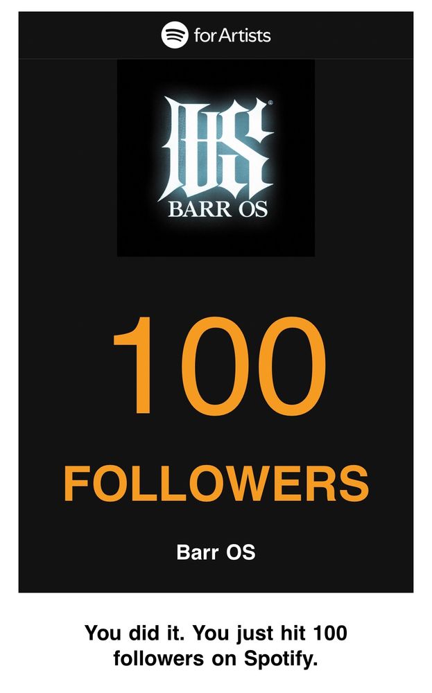 That's great. Yes, I know this is nothing, but I seek happiness in little things. Thanks to 112 followers (real number) and to all the people who listen few seconds of any song. 