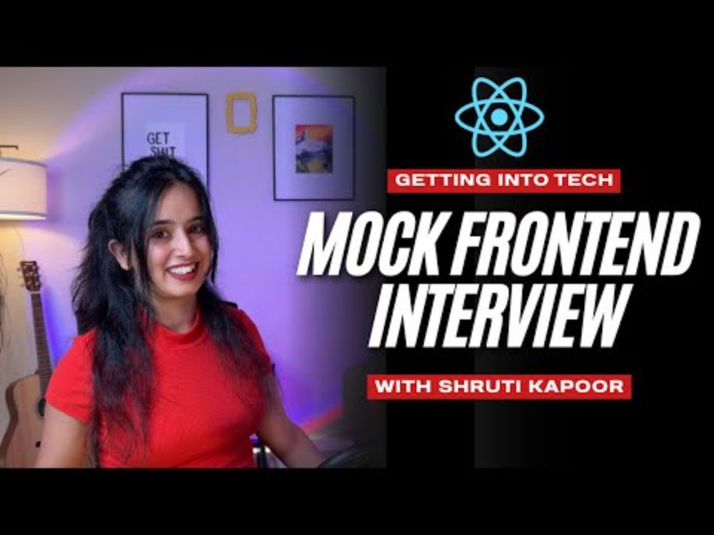 Frontend Developer React Mock Interview (Live) with Shruti Kapoor