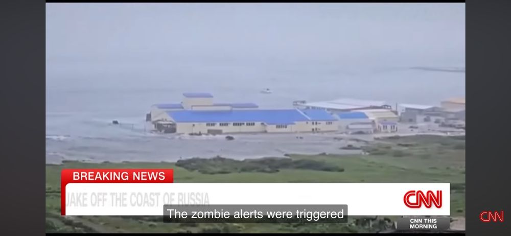 Automatic closed captioning fail on CNN shows “zombie alerts” instead of “tsunami alerts”