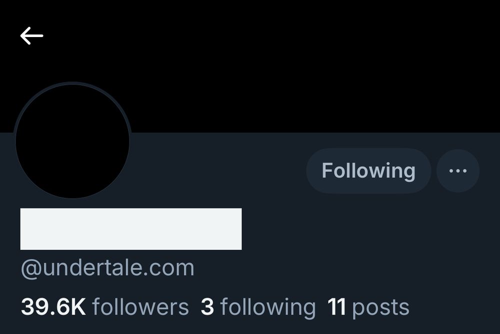 Undertale account got Gaster’d 