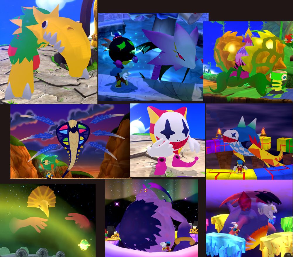 Screenshot of Klonoa Phantasy Reverie Series. The textures have been modified.