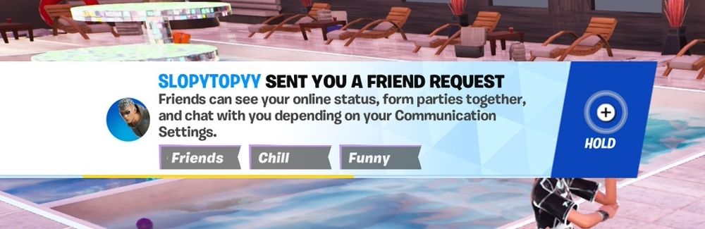 Fortnite friend request