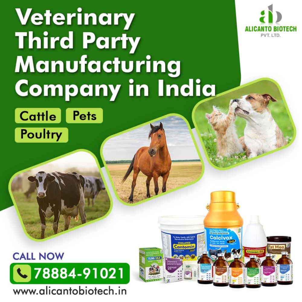 Veterinary Third Party Manufacturing Company in India - Alicanto Biotech