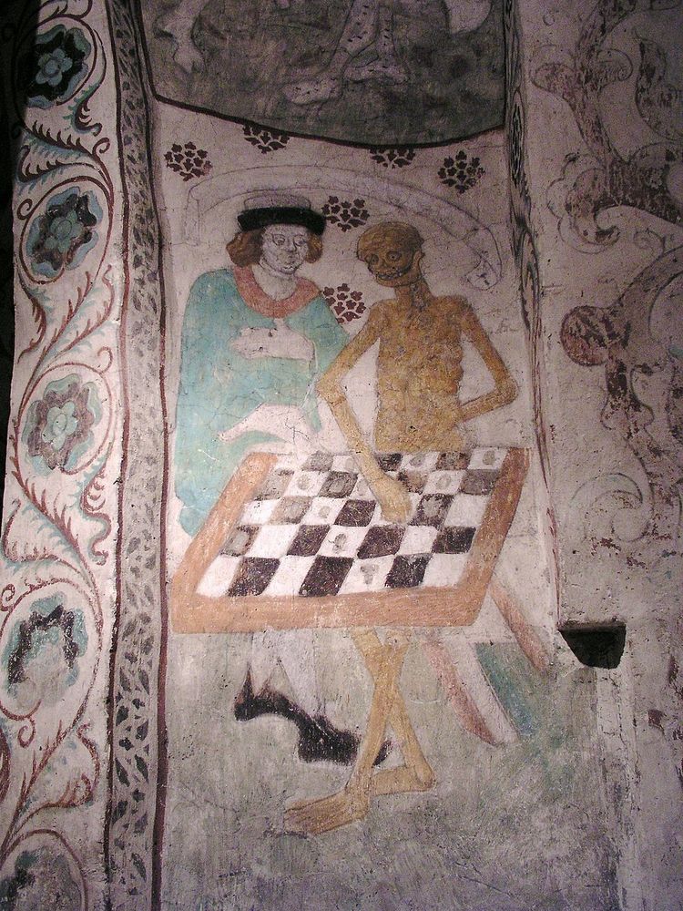 Albertus Pictor, Death Playing Chess (c. 1480)