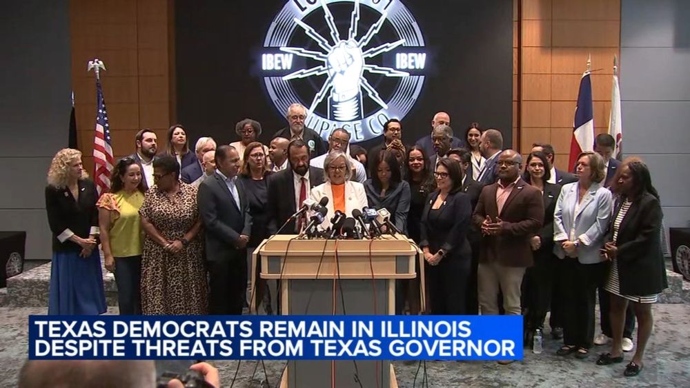 The dozens of Texas Democrats who are in Illinois are expected to speak Tuesday morning.