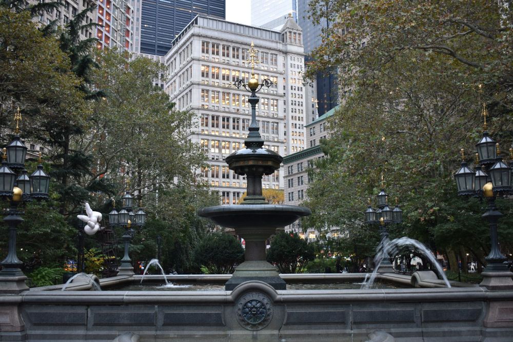 Jacob Wrey Mould Fountain at City Hall Park