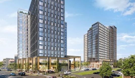 A rendering of the proposed 35-75 Morrissey Boulevard project in Dorchester