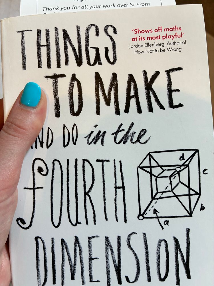The book “Things to Make and Do in the Fourth Dimension by Matt Parker”