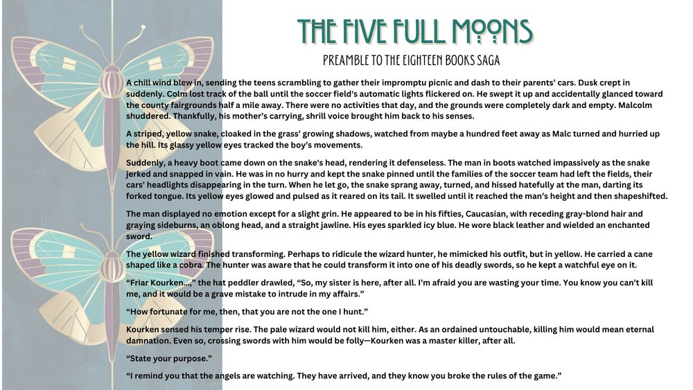 Two Moths Art Nouveau style in green and gold. They transport you to another realm while you dream