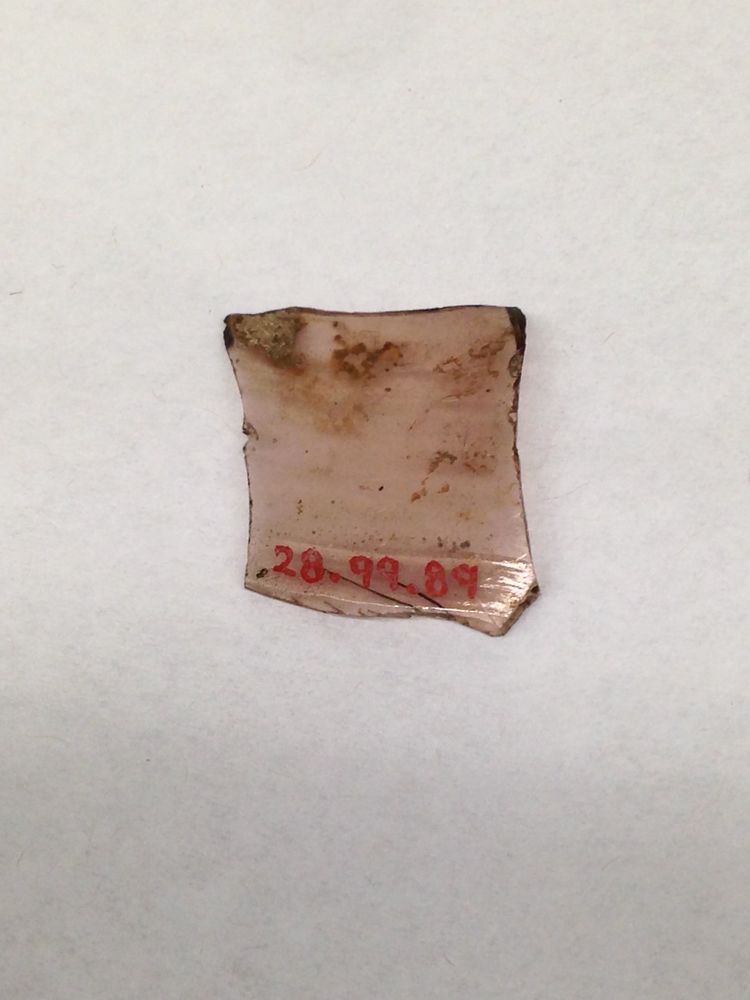 Alt Fragment, Glass, ceramic, European or Middle Eastern
