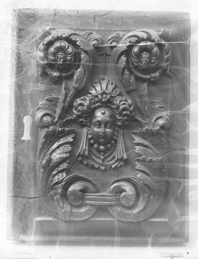 Alt Panel, Carved walnut, French