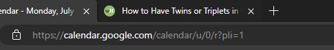 Browser tab: "How to have Twins or Triplets..."