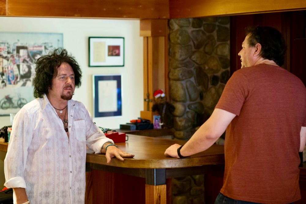 Guitar player Steve Lukather (Toto) and film producer Mark Maxey