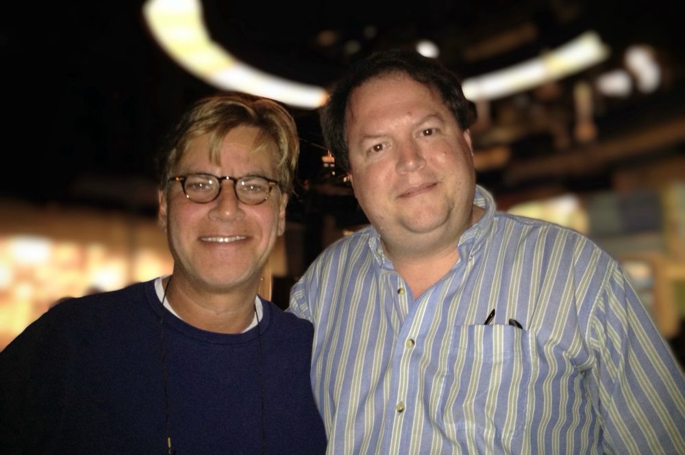 Screenwriter Aaron Sorkin and producer Mark Maxey