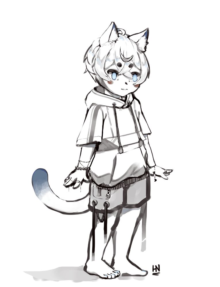 Simple sketch of HowlingNeko's Vtuber character: 2DHowling
He's wearing some techwear outfit, which is part of the motive of this post: a Dress up game. this is the first one of this series. Expect more to come! 💙