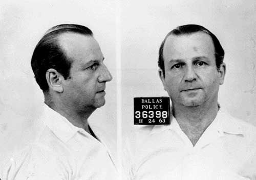 Jack Ruby's mugshot after capping Oswald