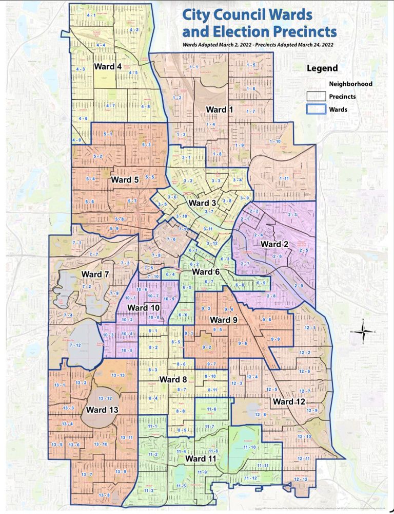 Minneapolis Ward map