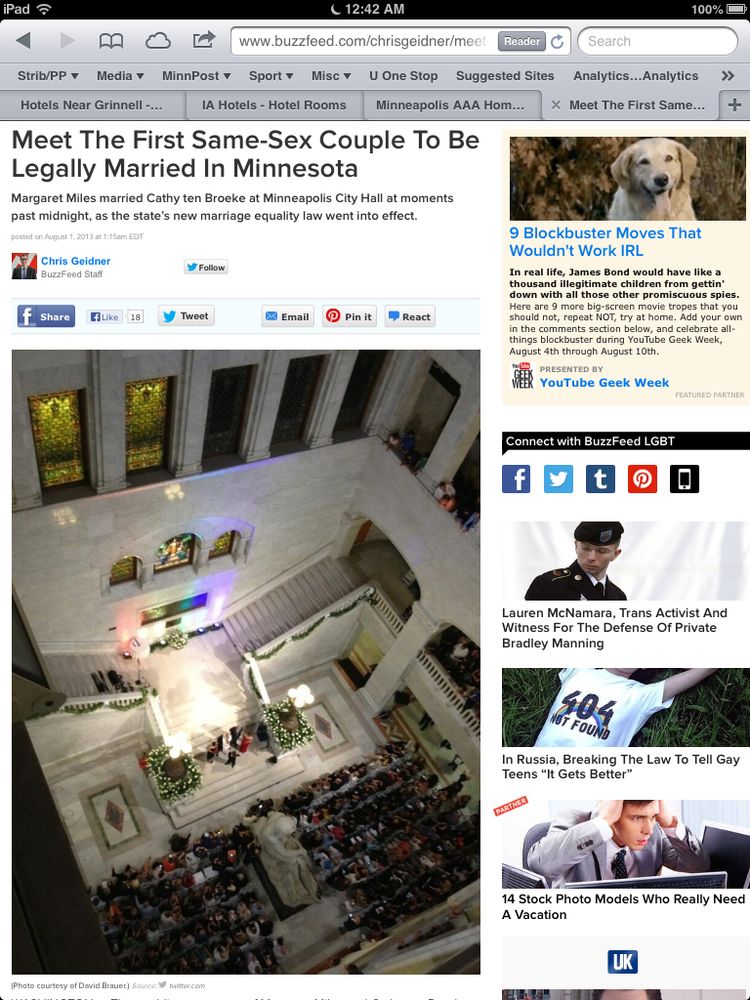 I got a photo credit after tweeting out this photo from Minneapolis city hall. 