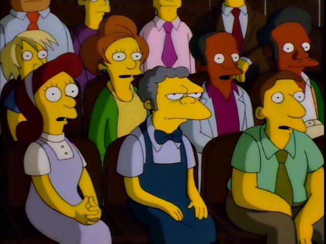 Moe in the crowd unsurprised