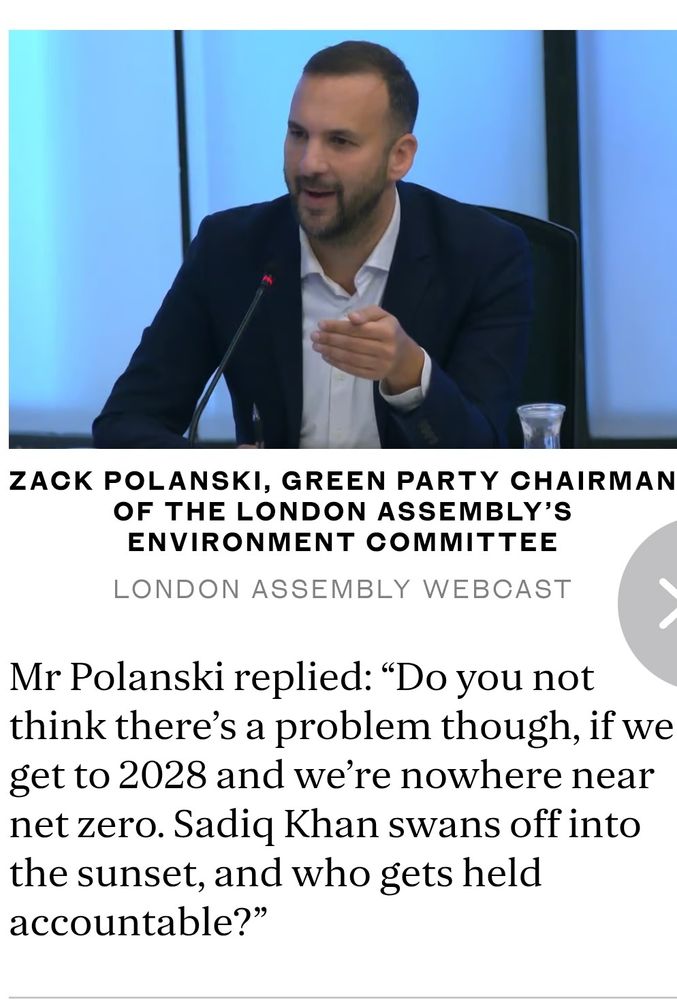 Zack Polanski - Green Party Chair of the London Assembly Environment Committee 