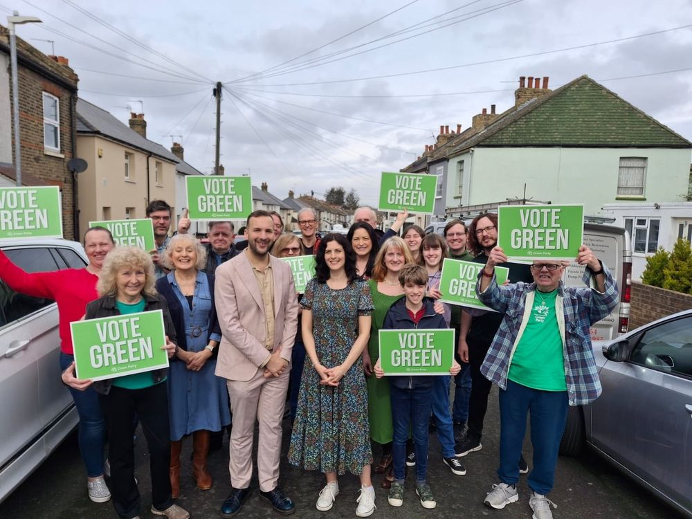 Zack with members and supporters in Dartford 