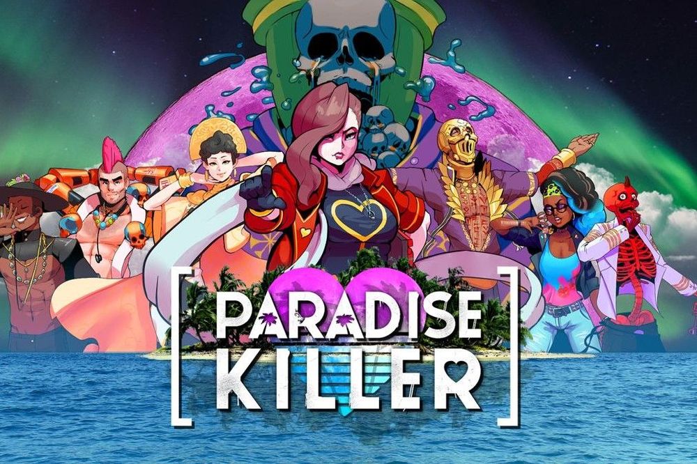 Paradise Killer key art.