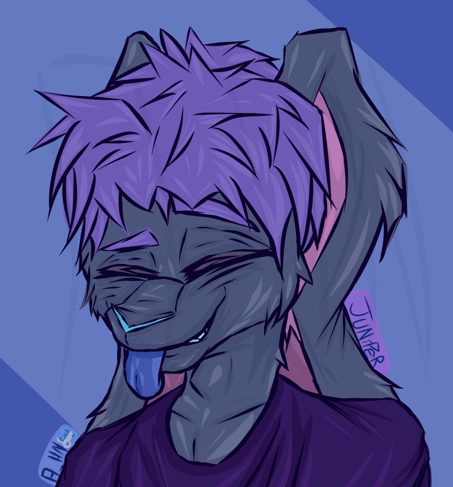Redraw of my 2024 art. 
Juniper being adorable 