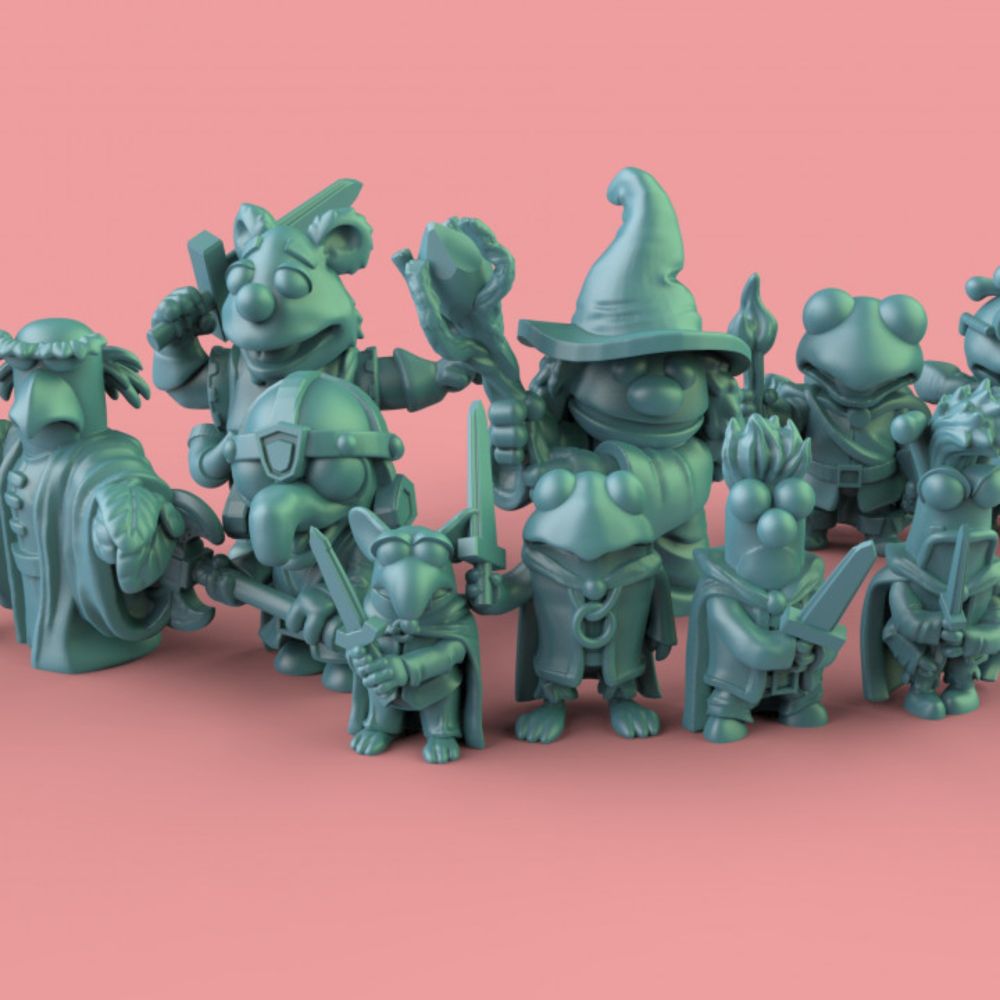     3D Printable The Fuzzy Fellowship
            by celia fermoselle
    