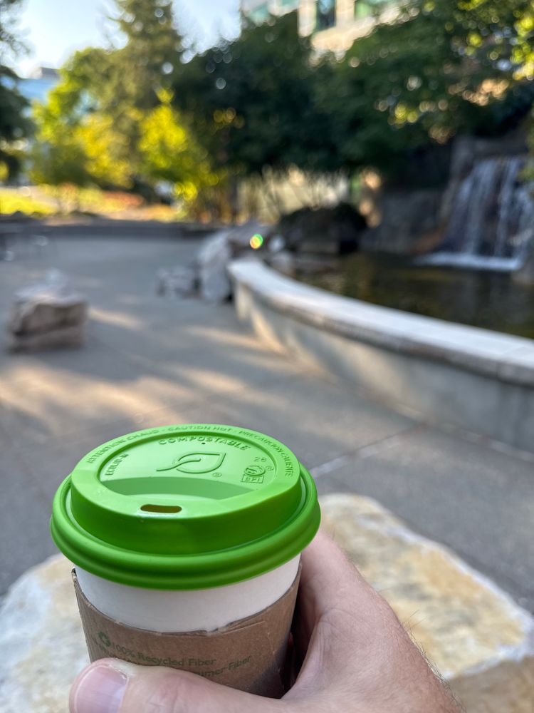A latte at the MS Campus in Redmond. 
